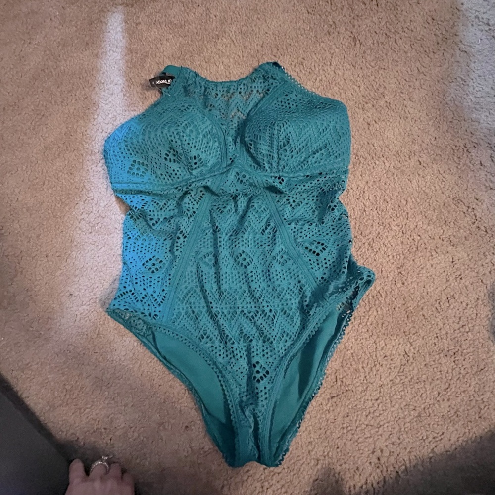 AdoreMe sheer sides one piece swimsuit.